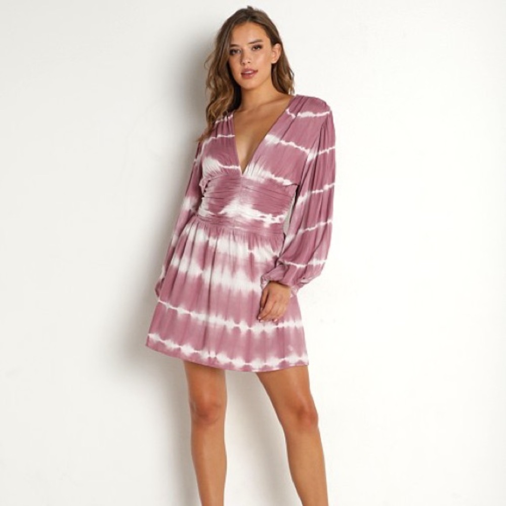 JPB High Summer Tie Dye Lapis Mini dress XS